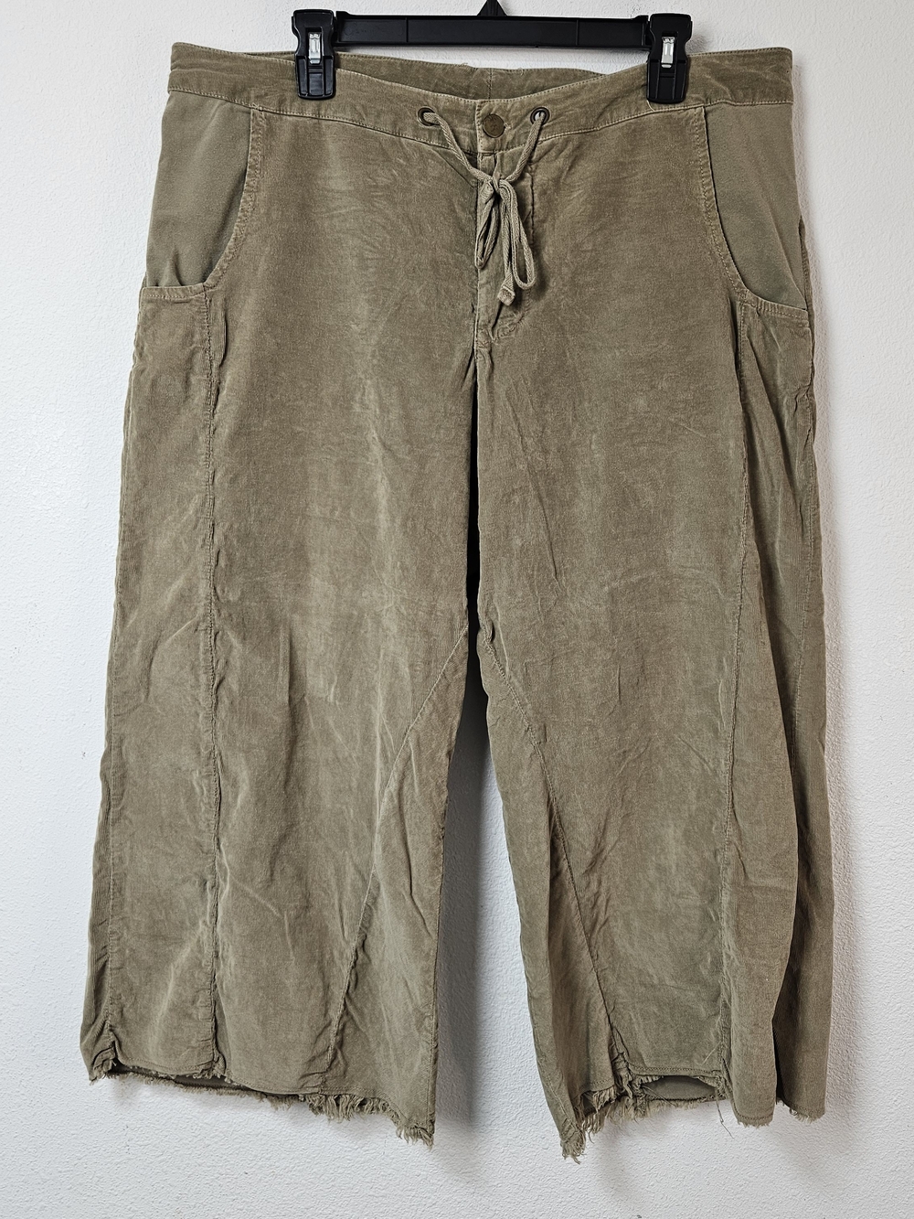 Wearables Corduroy Drawstring Pants Size Large Lagenlook